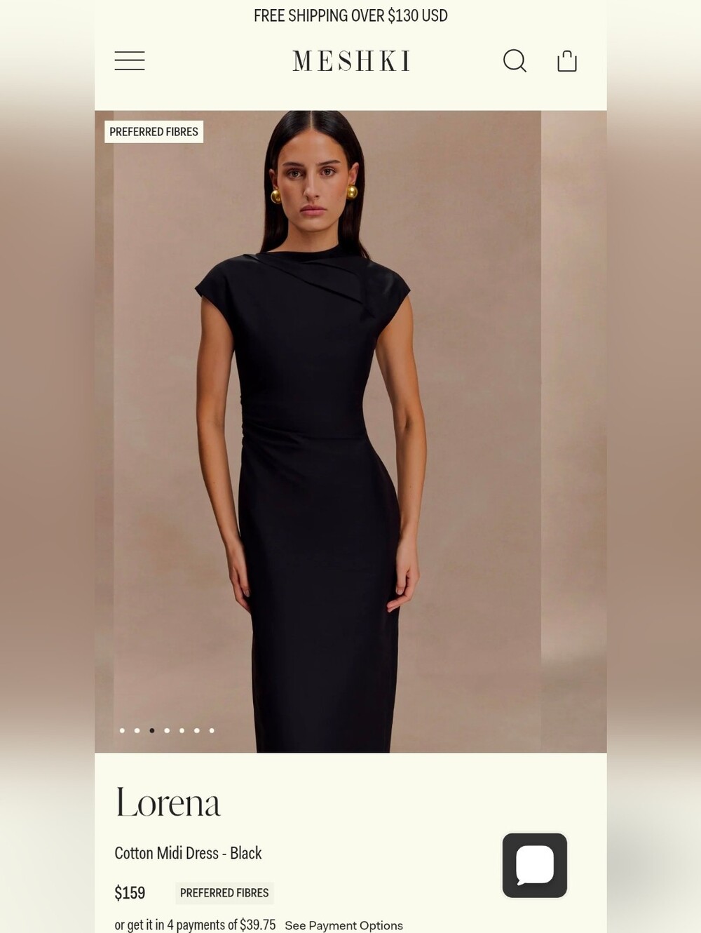 Lorena Cotton Midi Dress